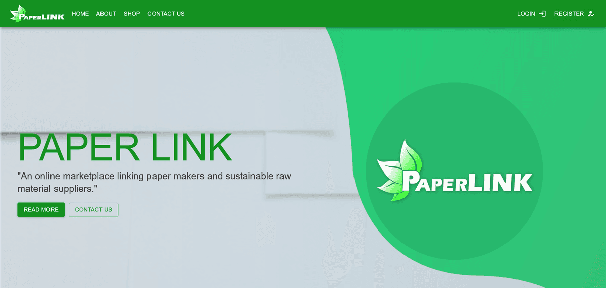 PaperLink is a digital platform that connects self-employed paper makers with material suppliers, creating an efficient marketplace for the paper-making industry.